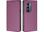 Custodia In Pelle Per Infinix Hot 50 Pro+ 4G, Custodia Flip Magnetica In Finto Cuoio Con Supporto Viola