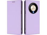 Custodia Per Telefono Cellulare Per Honor X9B/Magic6 Lite, Custodia Magnetica Antiurto In Finto Cuoio Flip Cover Con Supporto Viola