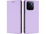 Custodia Per Telefono Cellulare Per Honor 400 Smart /Honor X7D, Flip Cover In Finto Cuoio Antiurto Custodia Magnetica Con Supporto Viola