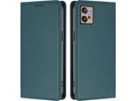 Custodia In Pelle Per Motorola Moto G32, Custodia Flip Magnetica In Finto Cuoio Con Supporto Verde