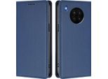 Custodia Per Telefono Cellulare Per Huawei Nova 8I /Honor 50 Lite, Custodia Magnetica Antiurto Flip Cover In Finto Cuoio Con Supporto Blu Scuro
