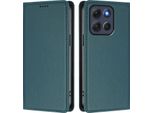 Custodia Per Cellulare Per Motorola Moto G86 Power, Flip Cover In Finto Cuoio Antiurto Magnetica Con Supporto Verde