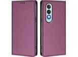 Custodia In Pelle Per Oneplus Nord CE4, Custodia Magnetica In Finto Cuoio Con Supporto Viola