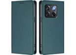 Custodia In Pelle Per Oneplus 10T, Custodia Magnetica In Finto Cuoio Con Supporto Verde