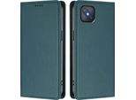 Custodia Per Telefono Cellulare Per Oppo A92S, Flip Cover In Finto Cuoio Antiurto Magnetica Con Supporto Verde