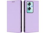 Custodia Per Oneplus Nord N30 Se, Custodia Magnetica Antiurto Con Supporto In Finto Cuoio Flip Cover Viola