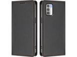 Custodia Per Nokia G42 /Nokia G310, Flip Cover In Finto Cuoio Antiurto Magnetica Con Supporto Nero