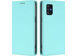 Custodia In Pelle Per Samsung Galaxy A71 4G, Flip Case Magnetico In Finto Cuoio Con Supporto Verde Menta