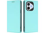 Custodia Per Telefono Cellulare Per Honor 400 Lite, Flip Cover In Finto Cuoio Antiurto Magnetica Con Supporto Turchese