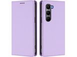 Custodia In Pelle Per Infinix Hot 60 5G/Hot 60I 4G, Custodia Magnetica In Finto Cuoio Con Supporto Viola Chiaro