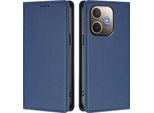 Custodia Per Oppo A5 Pro 4G/A5 Pro 5G, Flip Cover In Finto Cuoio Antiurto Magnetica Con Supporto Blu Scuro