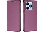 Custodia In Pelle Per Itel A90, Custodia Flip Magnetica In Finto Cuoio Con Supporto Viola