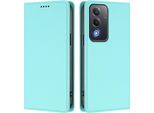 Custodia In Pelle Per Oppo A5/Oppo A3 Pro/Oppo A80/Oppo K12X, Custodia Flip Magnetica In Finto Cuoio Con Supporto Verde Menta