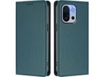 Custodia In Pelle Per Oneplus 13T /Oneplus 13S, Custodia Magnetica In Finto Cuoio Con Supporto Verde