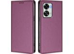 Custodia Per Telefono Cellulare Per Oneplus Nord 2T, Flip Cover In Finto Cuoio Antiurto Custodia Magnetica Con Supporto Viola