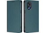 Custodia Per Telefono Cellulare Per Oppo A18 / Oppo A38, Custodia Magnetica Antiurto In Finto Cuoio Flip Cover Con Supporto Verde