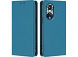 Custodia Per Telefono Cellulare Per Huawei Nova 9 /Honor 50,Poliuretanopelle Flip Cover Antiurto Custodia Magnetica Con Supporto Blu