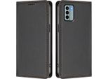 Custodia Per Telefono Cellulare Per Nokia G22, Flip Cover In Finto Cuoio Antiurto Magnetica Con Supporto Nero