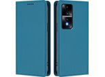 Custodia Per Telefono Cellulare Per Honor 80 Gt, Flip Cover In Finto Cuoio Antiurto Magnetica Con Supporto Blu