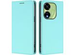 Custodia Per Telefono Cellulare Per Itel P55 5G, Flip Cover In Finto Cuoio Antiurto Custodia Magnetica Con Supporto Turchese