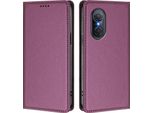 Custodia In Pelle Per Huawei Nova 9 Se/Honor 50 Se, Custodia Flip Magnetica In Finto Cuoio Con Supporto Viola