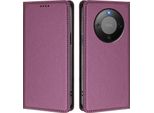 Custodia In Pelle Per Honor X9D/Magic8 Lite, Custodia Flip Magnetica In Finto Cuoio Con Supporto Viola