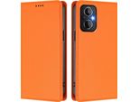 Custodia In Pelle Per Oneplus Nord N20 5G, Custodia Flip Magnetica In Finto Cuoio Con Supporto Arancione