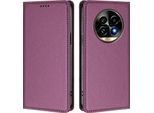 Custodia In Pelle Per Realme 13 Pro /Realme 13 Pro+ 5G, Flip Case Magnetico In Finto Cuoio Con Supporto Viola