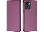 Custodia Per Motorola Moto G05, Flip Cover In Finto Cuoio Antiurto Magnetica Con Supporto Viola