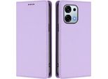 Custodia Per Telefono Cellulare Per Oppo A6 Pro 5G/Oppo A6 Pro 4G, Flip Cover In Finto Cuoio Antiurto Magnetica Con Supporto Viola