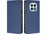 Custodia Per Telefono Cellulare Per Oppo F29, Flip Cover In Finto Cuoio Antiurto Magnetica Con Supporto Blu Scuro