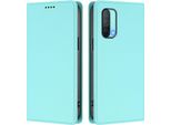 Custodia In Pelle Per Oneplus Nord Ce 5G, Custodia Magnetica In Finto Cuoio Flip Con Supporto Verde Menta