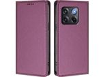 Custodia In Pelle Per Oneplus 10T, Custodia Magnetica In Finto Cuoio Con Supporto Viola