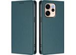 Custodia Per Oppo Reno15 Pro, Flip Cover In Finto Cuoio Antiurto Magnetica Con Supporto Verde