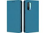 Custodia Per Telefono Cellulare Per Oneplus Nord Ce 5G, Flip Cover In Finto Cuoio Antiurto Custodia Magnetica Con Supporto Blu