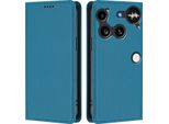 Custodia Per Telefono Cellulare Per Il Telefono 3,Poliuretanopelle Flip Cover Antiurto Custodia Magnetica Con Supporto Blu