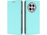 Custodia In Pelle Per Oneplus 13R, Custodia Magnetica In Finto Cuoio Con Supporto Verde Menta