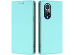 Custodia In Pelle Per Huawei Nova 9 Pro /Honor 50 Pro, Flip Case Magnetico In Finto Cuoio Con Supporto Verde Menta
