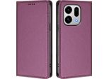 Custodia Per Telefono Cellulare Per Oppo Find X9, Flip Cover In Finto Cuoio Antiurto Magnetica Con Supporto Viola