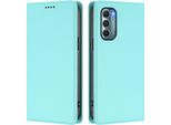 Custodia Per Motorola Moto G Stylus 2022 5G, Custodia Magnetica Antiurto In Finto Cuoio Flip Cover Con Supporto Turchese