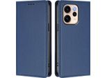 Custodia In Pelle Per Oppo Reno15 5G, Custodia Magnetica In Finto Cuoio Con Supporto Blu Scuro