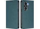 Custodia Per Telefono Cellulare Per Honor 60 Pro, Flip Cover In Finto Cuoio Antiurto Magnetica Con Supporto Verde