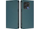 Custodia Per Telefono Cellulare Per Doogee N55 Plus, Flip Cover In Finto Cuoio Antiurto Magnetica Con Supporto Verde