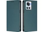 Custodia Per Telefono Cellulare Per Oneplus 10R, Flip Cover In Finto Cuoio Antiurto Magnetica Con Supporto Verde