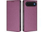 Custodia Per Iphone Air, Flip Cover In Finto Cuoio Antiurto Magnetica Con Supporto Viola