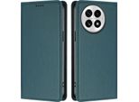 Custodia Per Telefono Cellulare Per Oneplus 13, Flip Cover In Finto Cuoio Antiurto Magnetica Con Supporto Verde