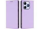 Custodia Per Telefono Cellulare Per Itel A90, Flip Cover In Finto Cuoio Antiurto Custodia Magnetica Con Supporto Viola