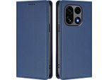 Custodia Per Telefono Cellulare Per Oneplus 15, Flip Cover In Finto Cuoio Antiurto Magnetica Con Supporto Blu Scuro