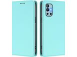 Custodia In Pelle Per Oneplus 8T /Oneplus 9R, Custodia Magnetica In Finto Cuoio Con Supporto Verde Menta