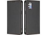 Custodia Per Motorola Moto G Stylus 2021 4G, Flip Cover In Finto Cuoio Antiurto Magnetica Con Supporto Nero